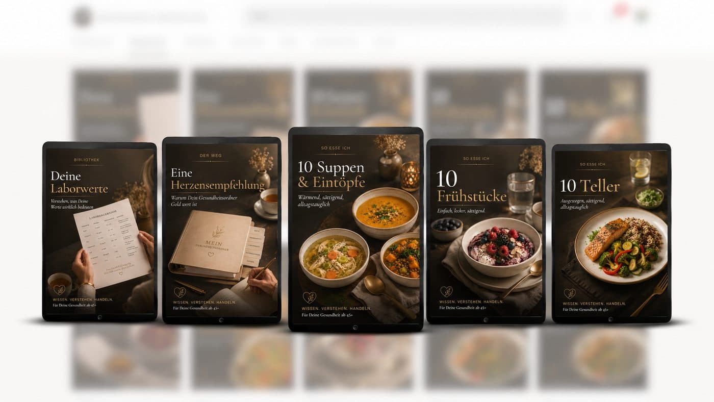 Mein Ordner, die Laborwerte und die Rezeptsammlungen
